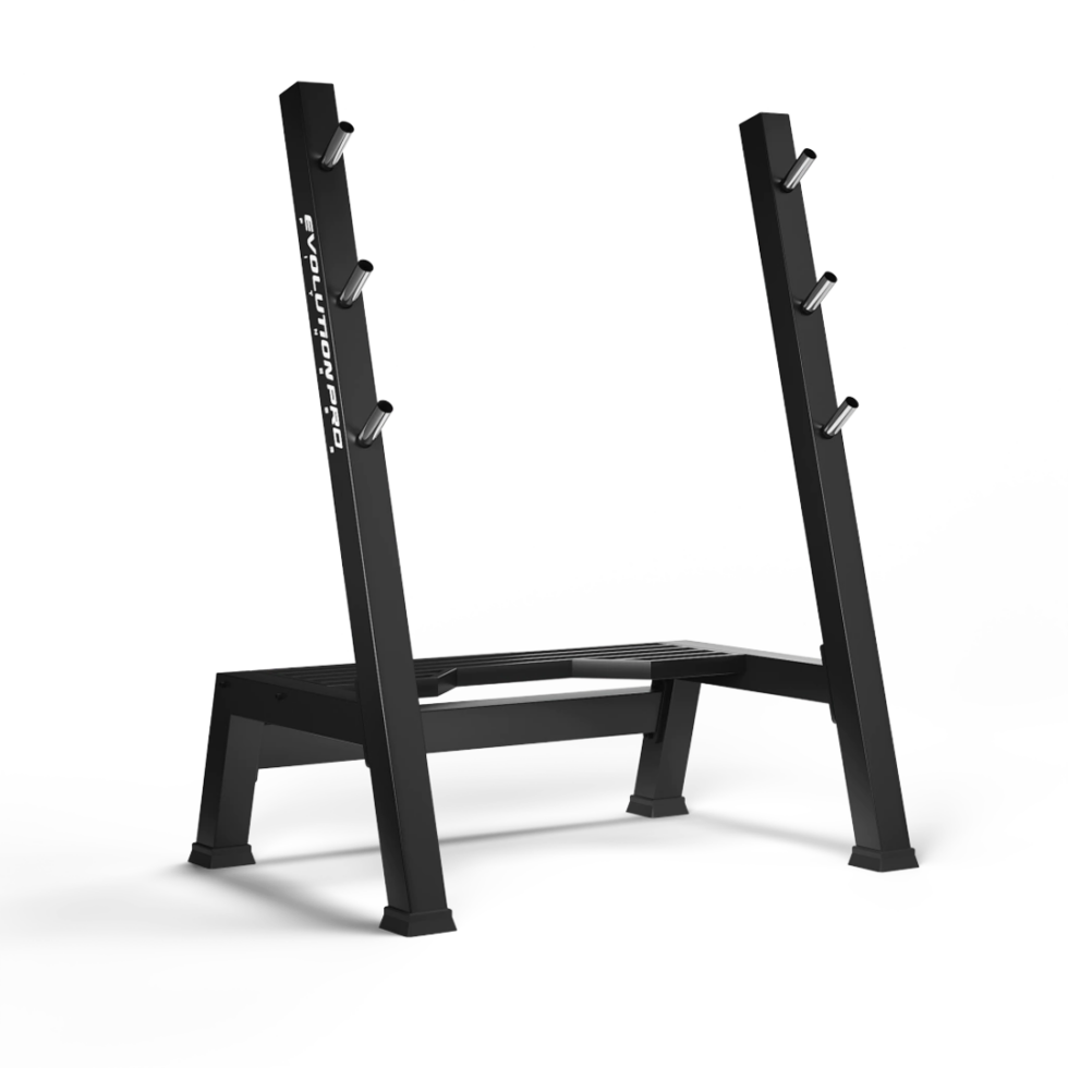 Suporte de Supino e Agachamento Profissional SUP4000 PRO Evolution Fitness